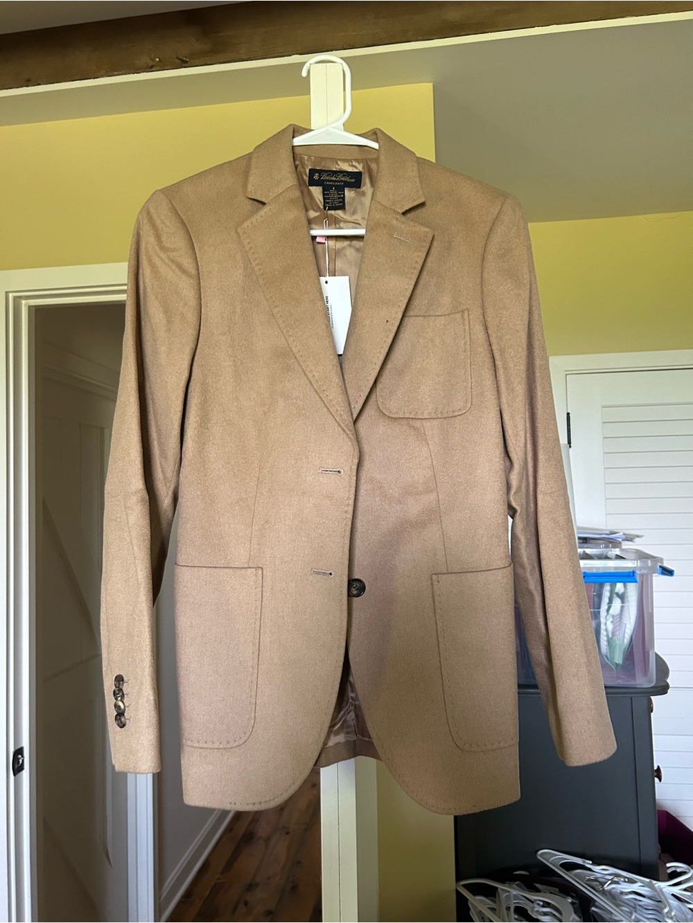 Brooks Brothers Camelhair Blazer in Tan